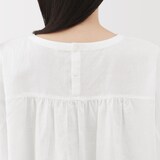 婦人　ヘンプ　コットン　半袖ブラウス