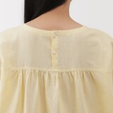 婦人　ヘンプ　コットン　半袖ブラウス