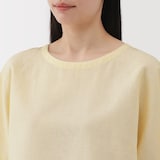 婦人　ヘンプ　コットン　半袖ブラウス