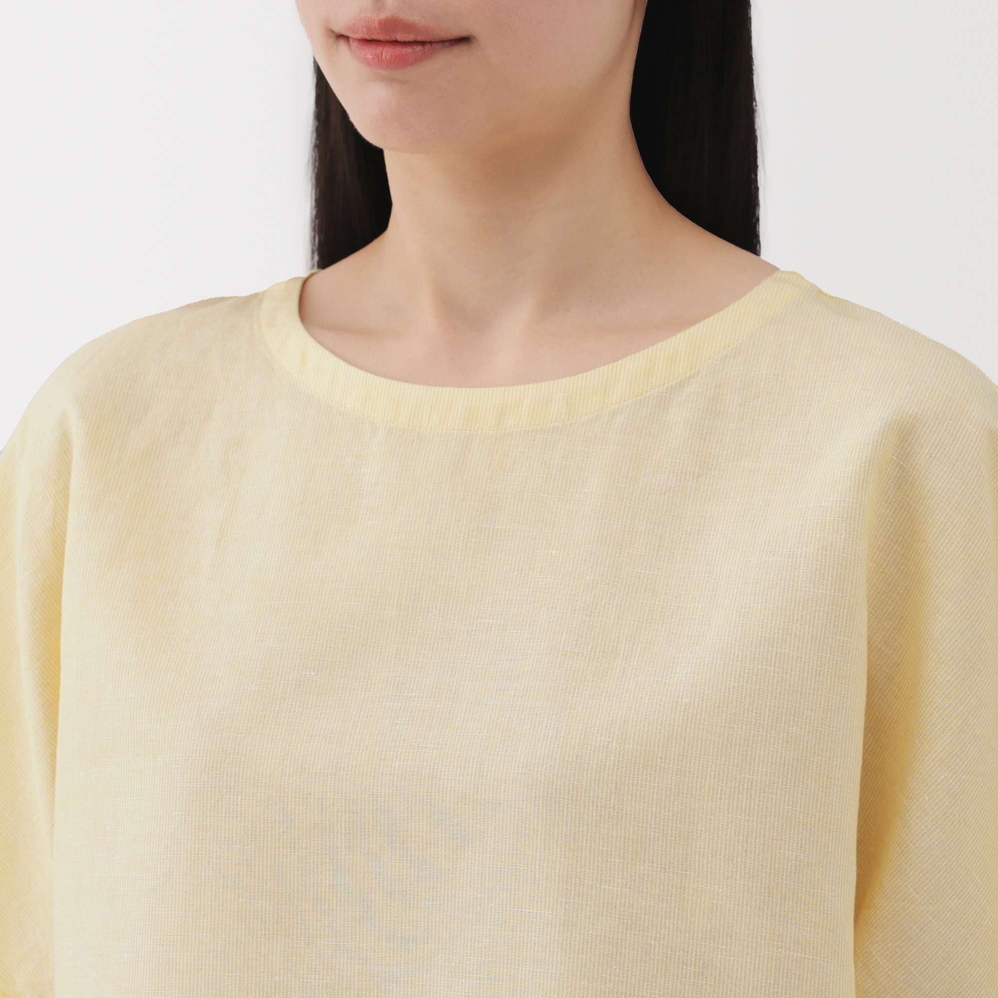 婦人　ヘンプ　コットン　半袖ブラウス