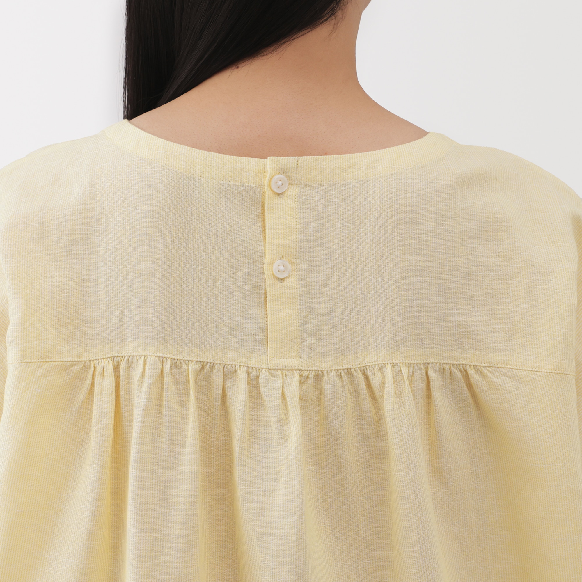 婦人　ヘンプ　コットン　半袖ブラウス