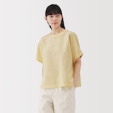 婦人　ヘンプ　コットン　半袖ブラウス