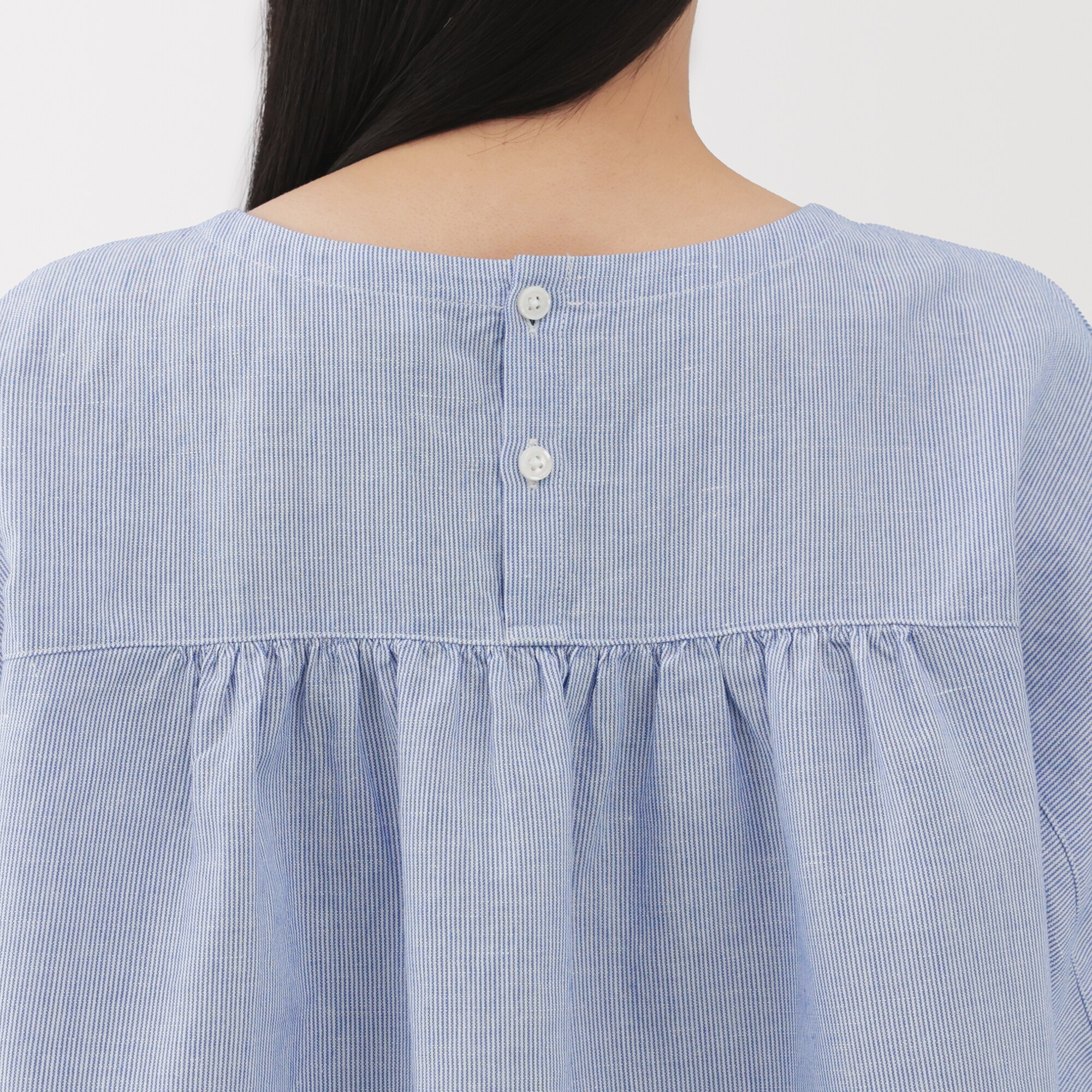 婦人　ヘンプ　コットン　半袖ブラウス