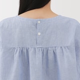 婦人　ヘンプ　コットン　半袖ブラウス