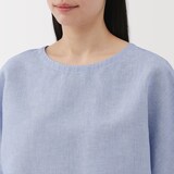 婦人　ヘンプ　コットン　半袖ブラウス