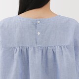 婦人　ヘンプ　コットン　半袖ブラウス