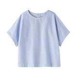婦人　ヘンプ　コットン　半袖ブラウス