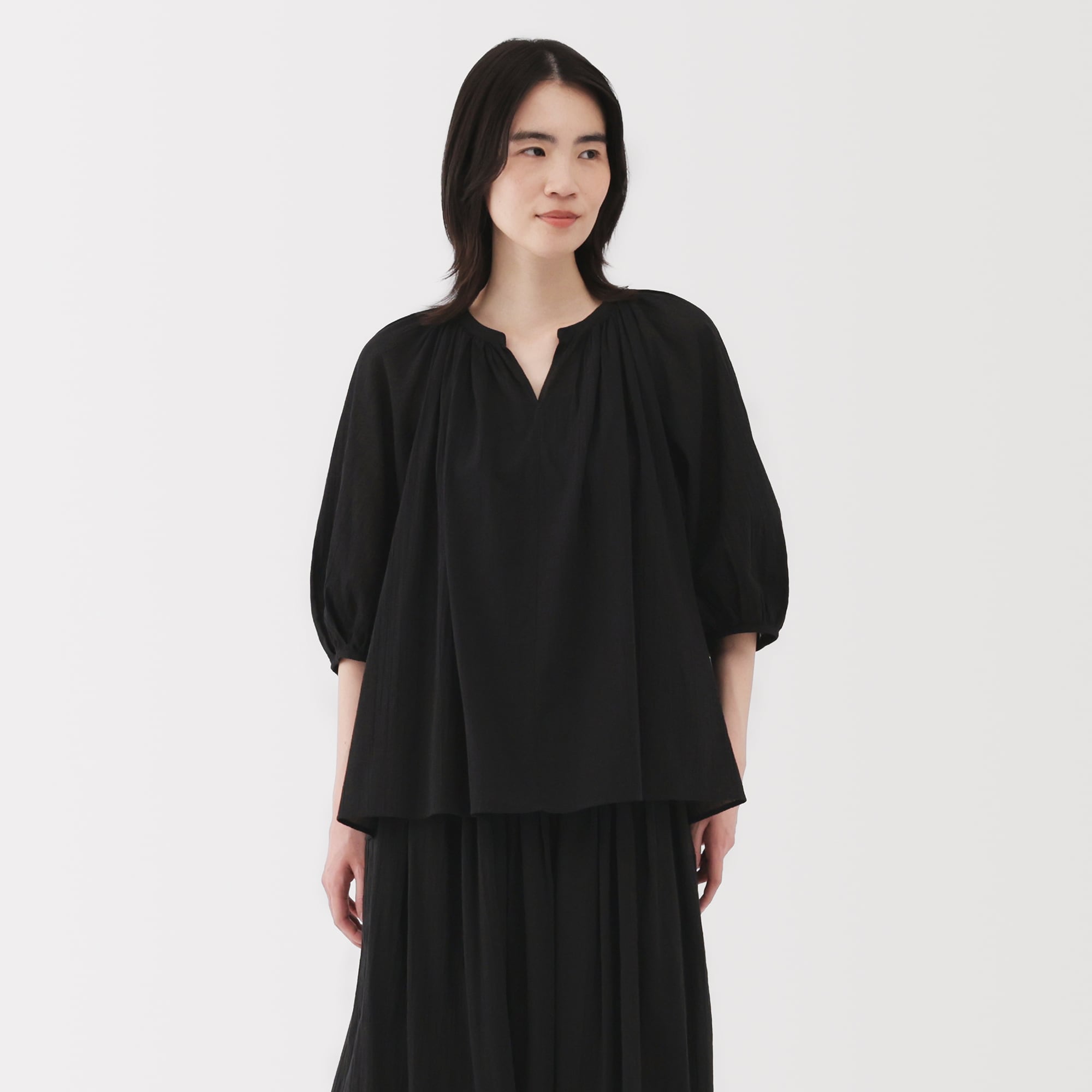 MUJI (無印良品) - 無印良品    強撚ボイル半袖ブラウス L 3点 紳士 涼感UVカットワイド半袖Tシャツ | 無印良品