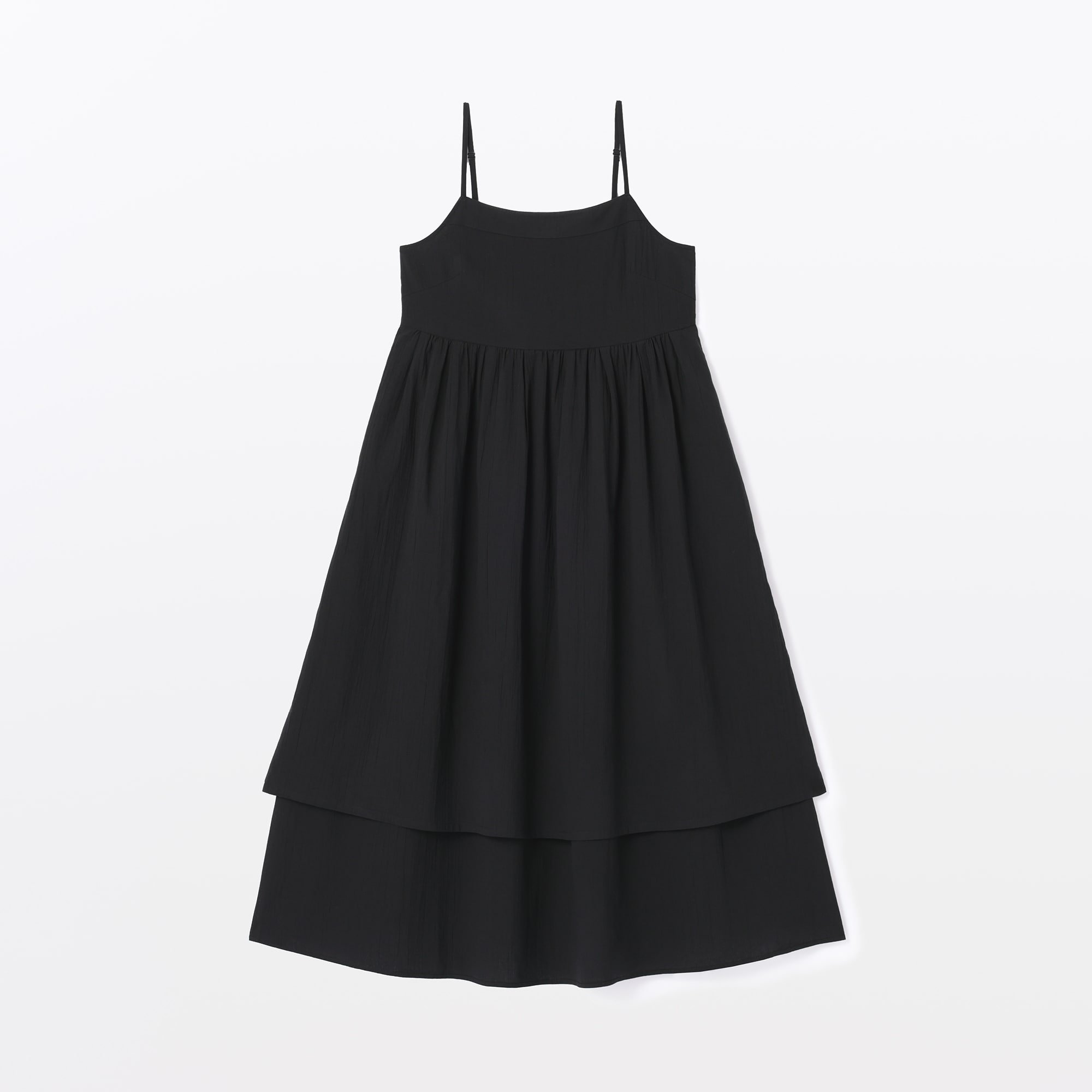 婦人　強撚ボイル　キャミソールワンピース