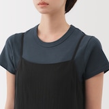 婦人　強撚ボイル　キャミソールワンピース