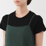 婦人　強撚ボイル　キャミソールワンピース