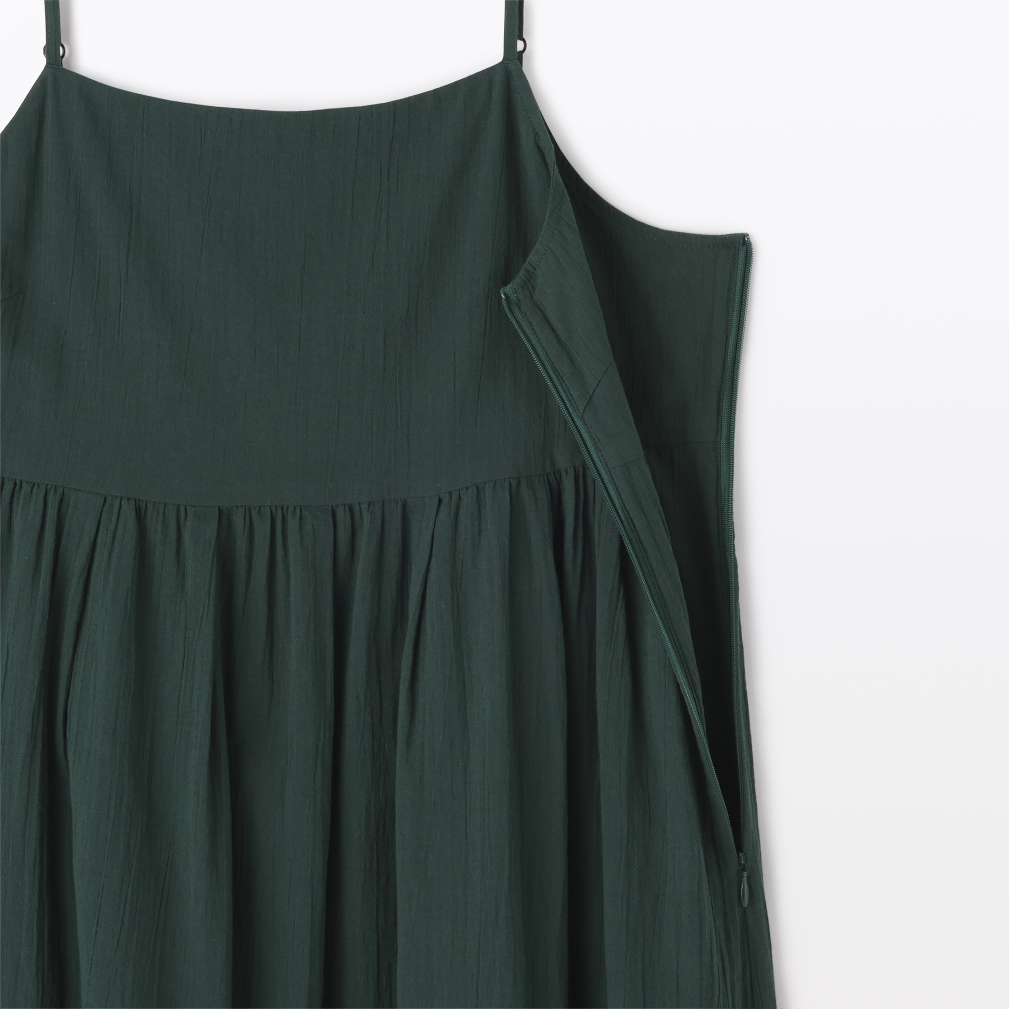 婦人　強撚ボイル　キャミソールワンピース