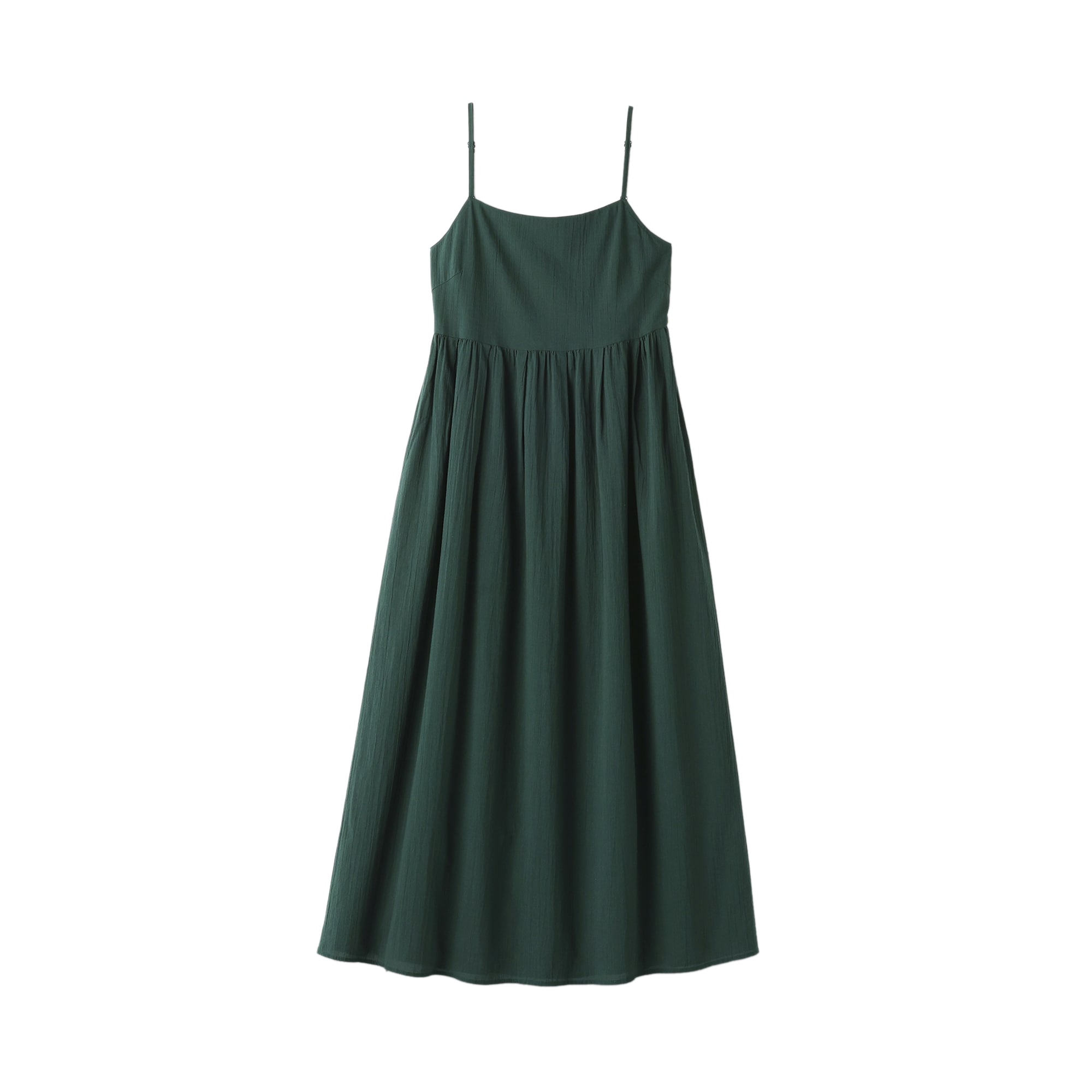 婦人　強撚ボイル　キャミソールワンピース