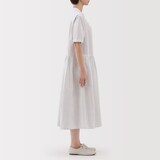 婦人　ヘンプ　コットン　半袖ワンピース