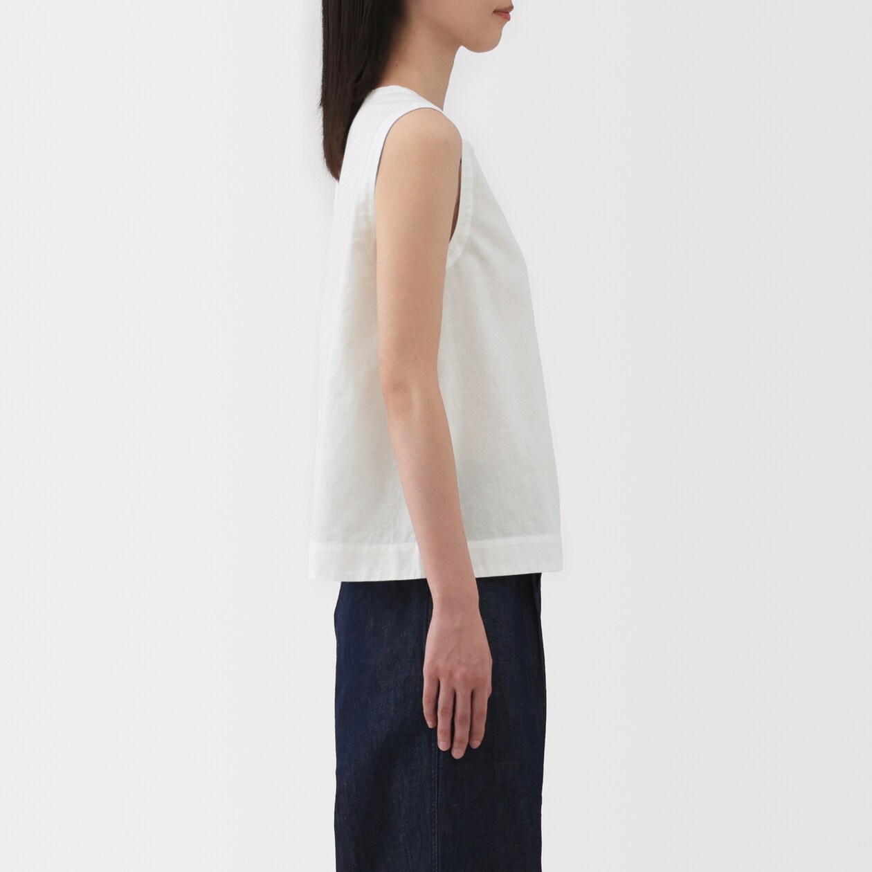 婦人　ヘンプ　コットン　スリーブレスブラウス（ＯＳ）