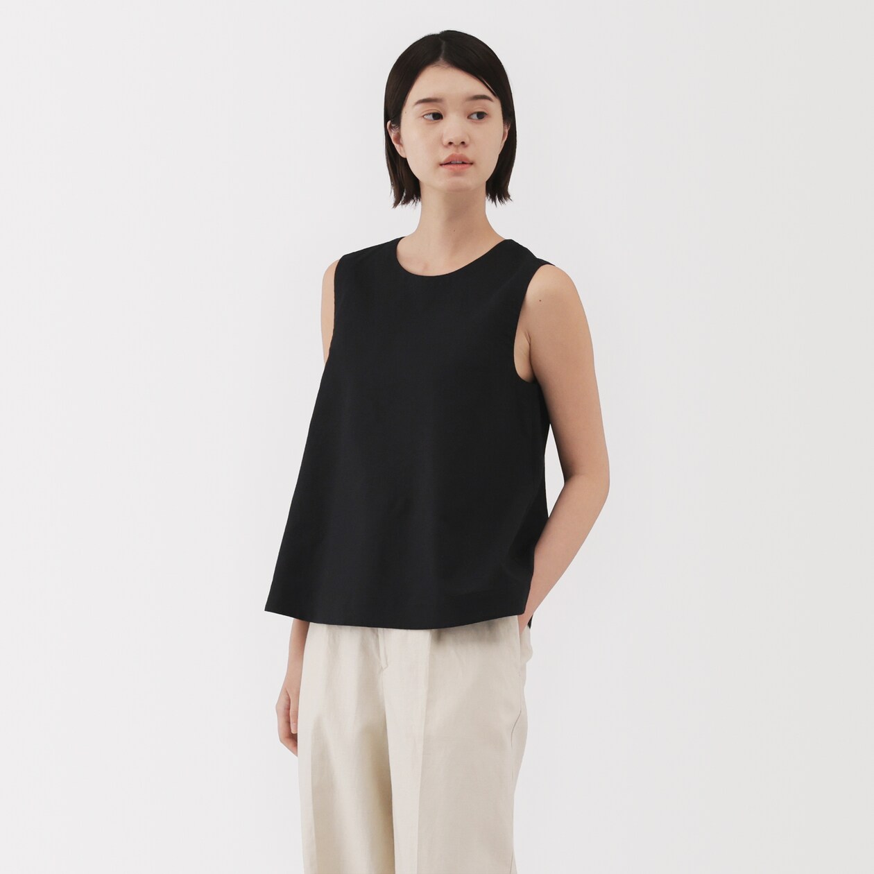 婦人　ヘンプ　コットン　スリーブレスブラウス（ＯＳ）