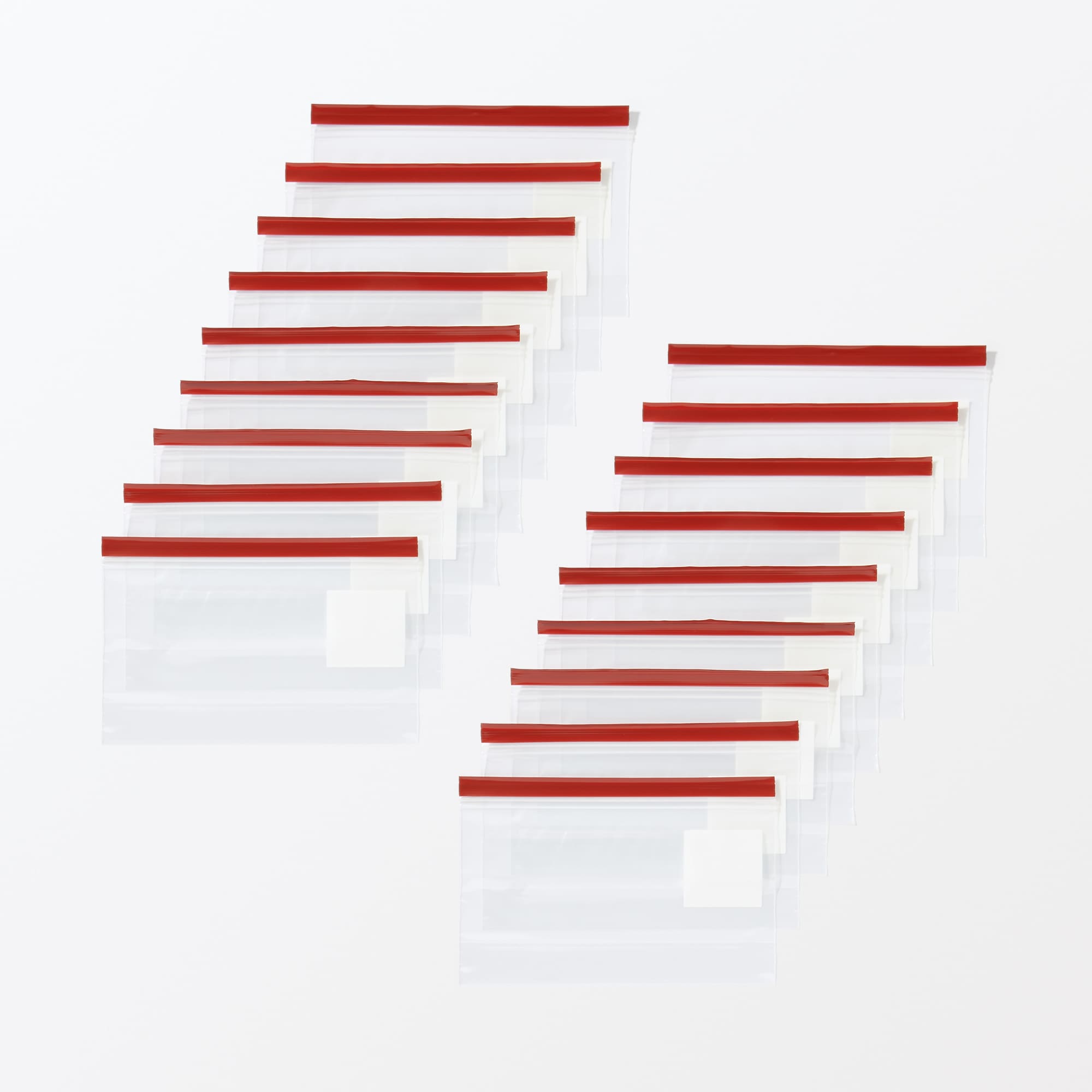 マチ付きダブルチャック　フリーザーバッグ／Ｍ