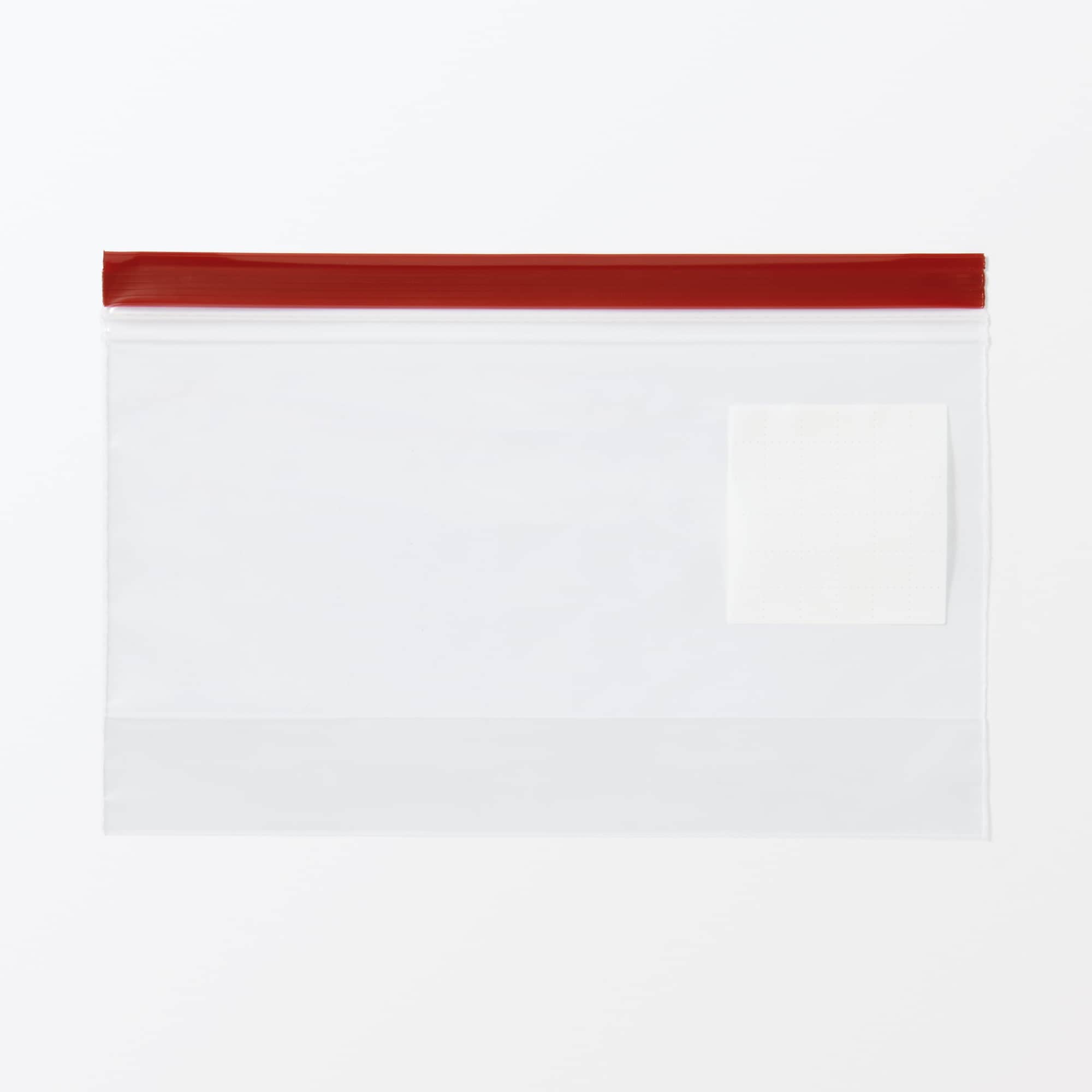 マチ付きダブルチャック　フリーザーバッグ／Ｍ