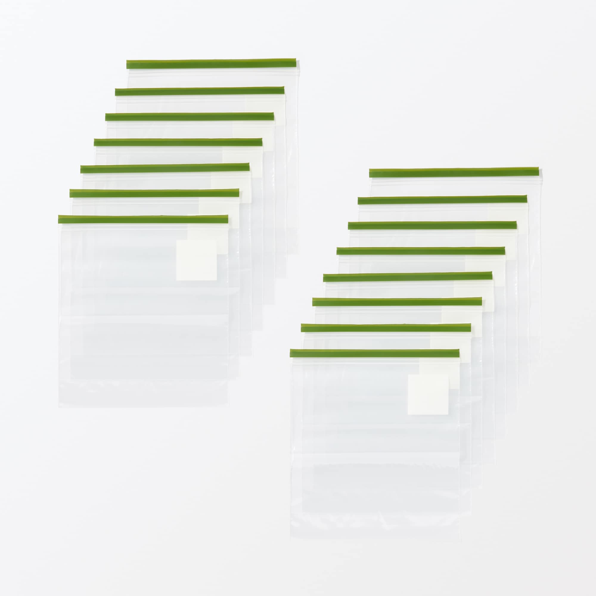 マチ付きダブルチャック　フリーザーバッグ／Ｌ