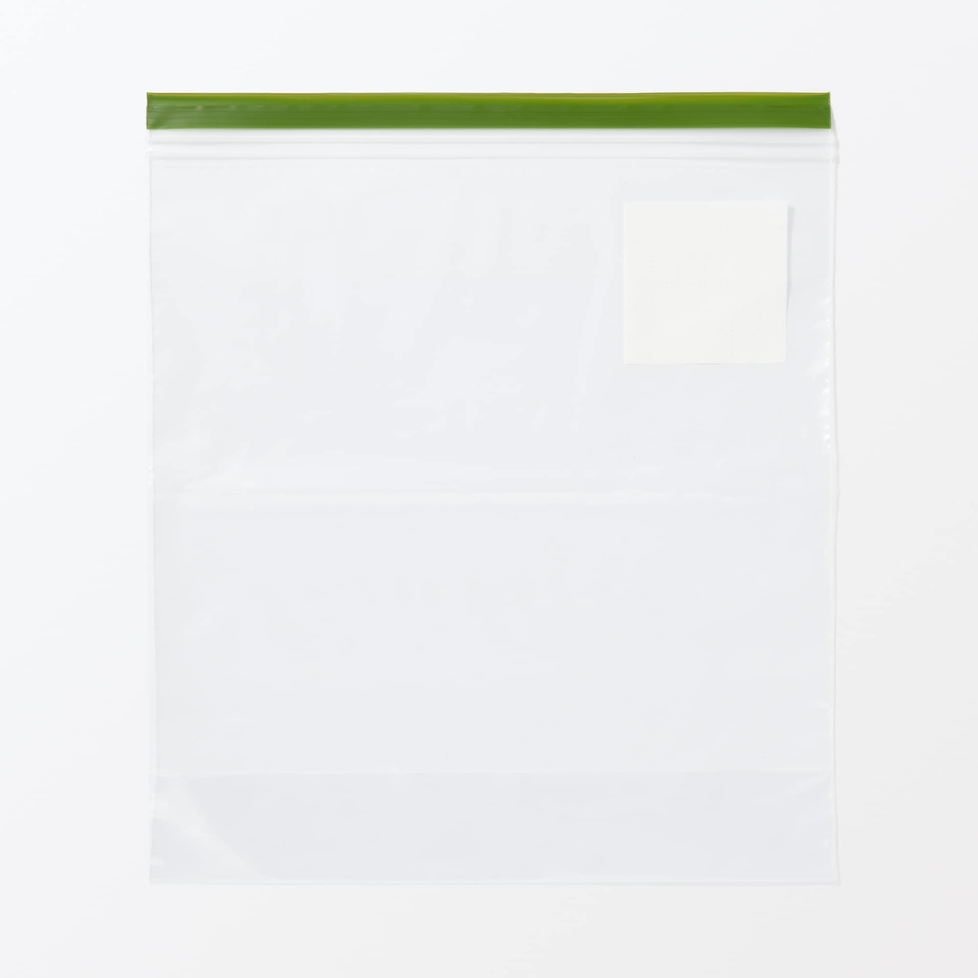 マチ付きダブルチャック　フリーザーバッグ／Ｌ