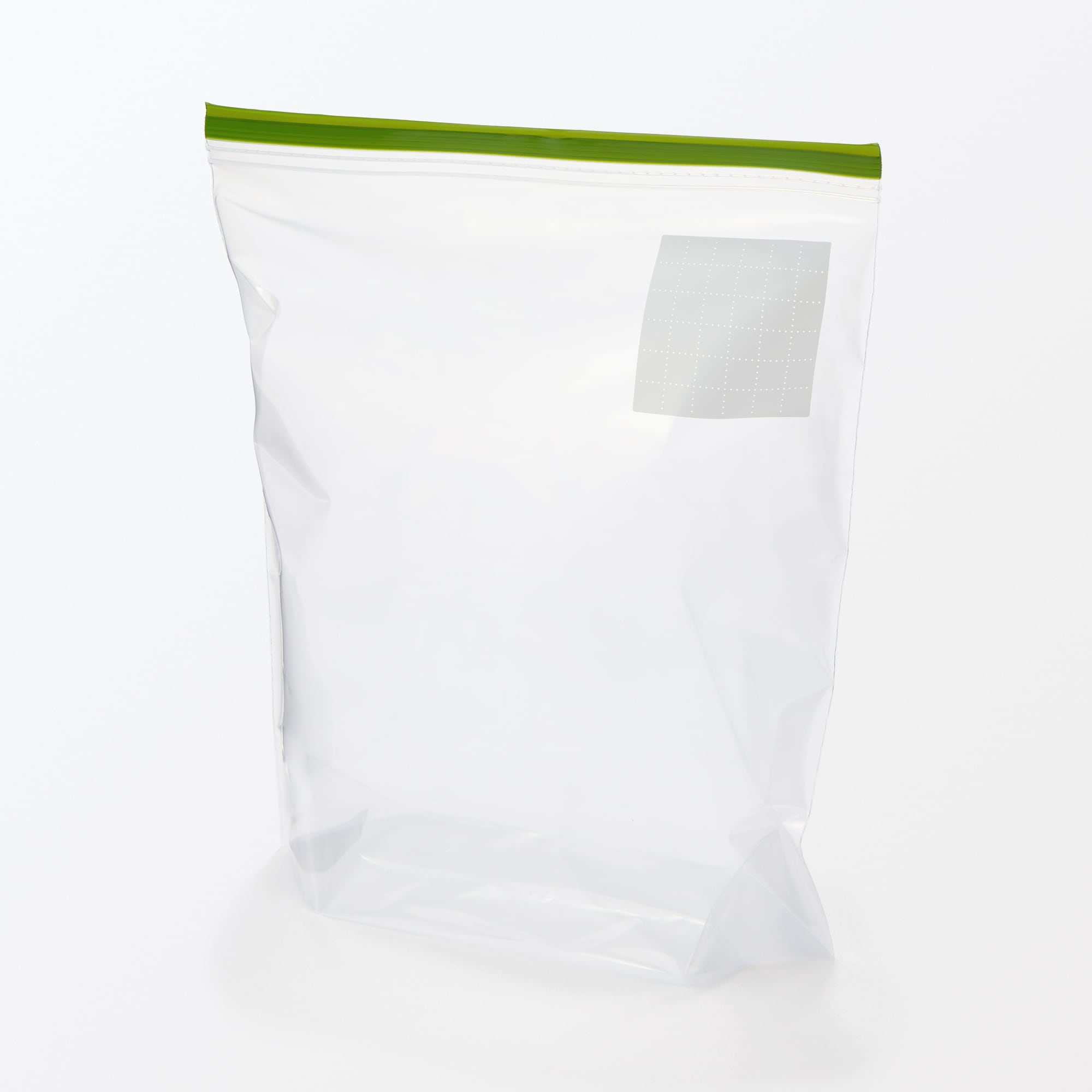 マチ付きダブルチャック　フリーザーバッグ／Ｌ