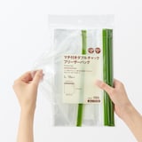 マチ付きダブルチャック　フリーザーバッグ／Ｌ