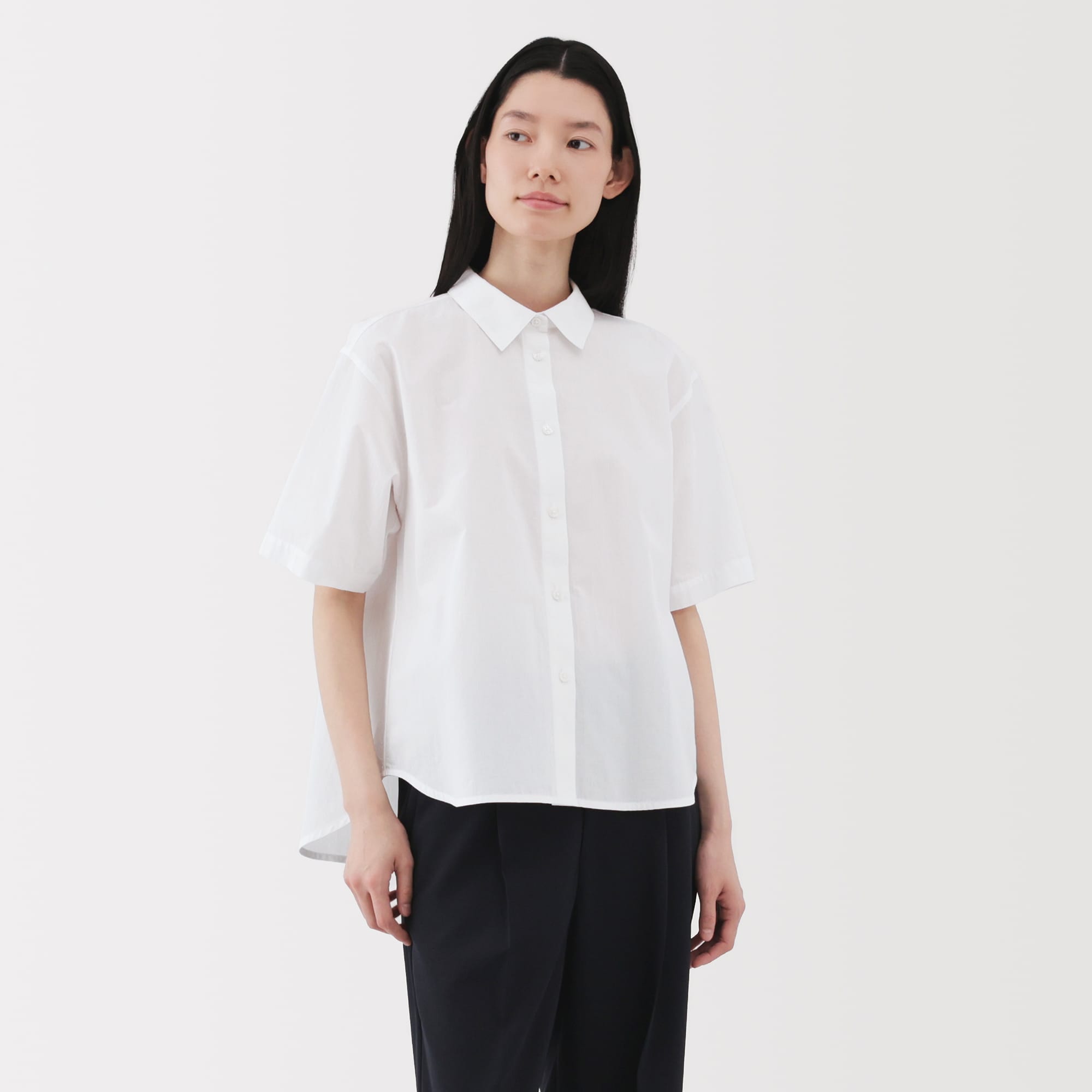 MHL. 23ssノーカラー半袖シャツ サイズ1 MHL. 23ssノーカラー半袖シャツ サイズ1 MHL. 23ssノーカラー半袖