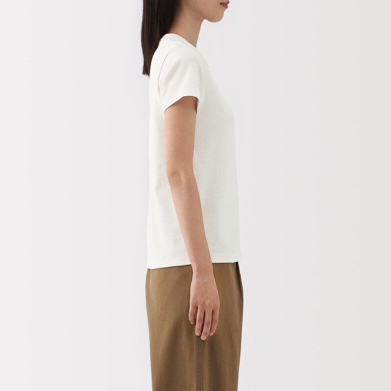 婦人　涼感汗じみしにくいクルーネック半袖Ｔシャツ