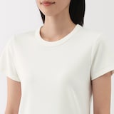婦人　涼感汗じみしにくいクルーネック半袖Ｔシャツ