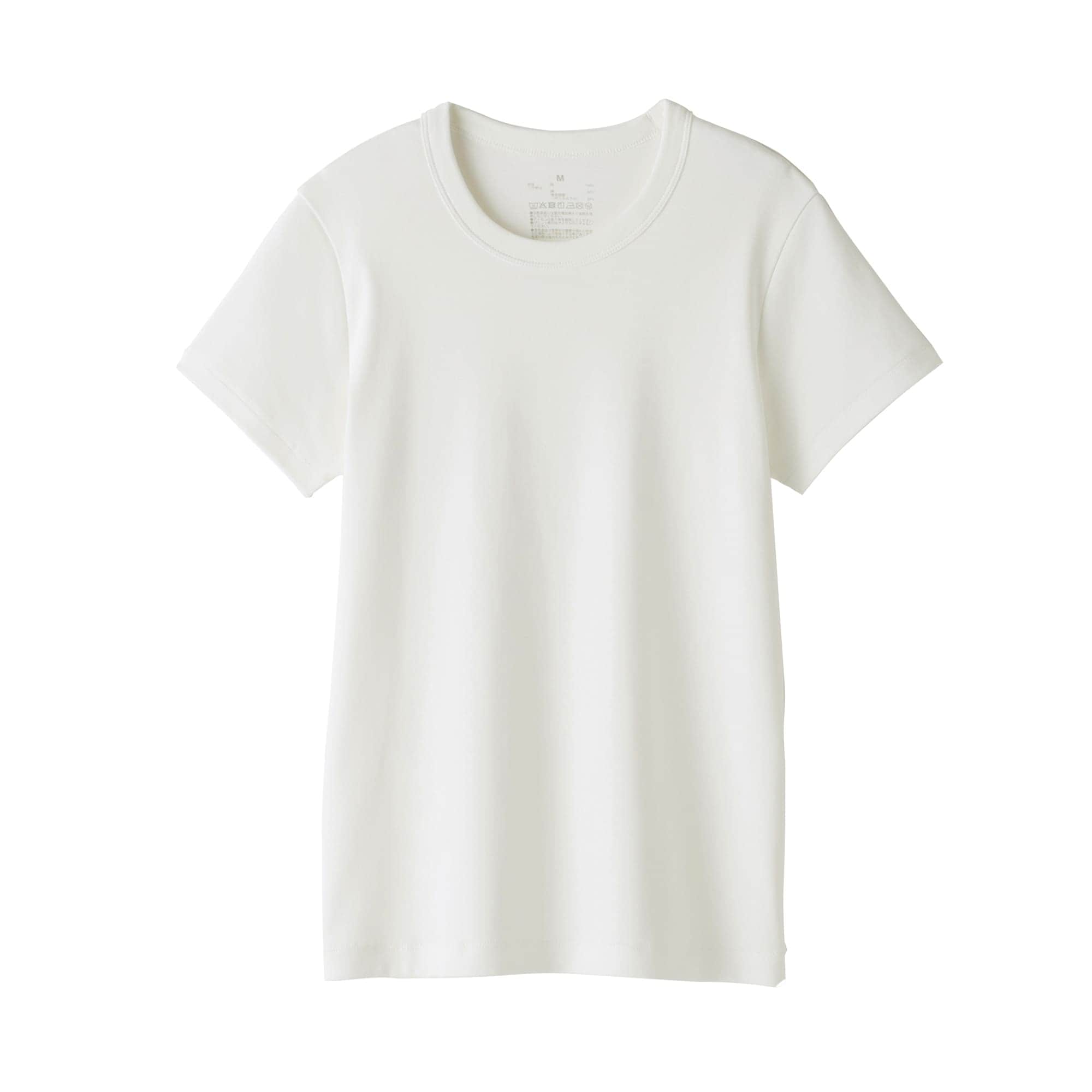 婦人　涼感汗じみしにくいクルーネック半袖Ｔシャツ