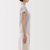 婦人　涼感汗じみしにくいクルーネック半袖Ｔシャツ