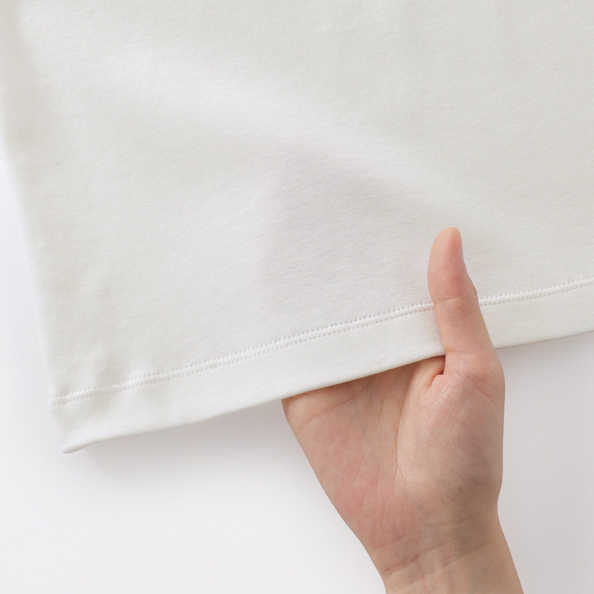 婦人　涼感汗じみしにくいクルーネック半袖Ｔシャツ