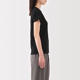 婦人　涼感汗じみしにくいクルーネック半袖Ｔシャツ