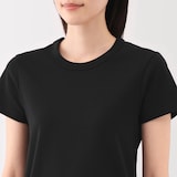 婦人　涼感汗じみしにくいクルーネック半袖Ｔシャツ