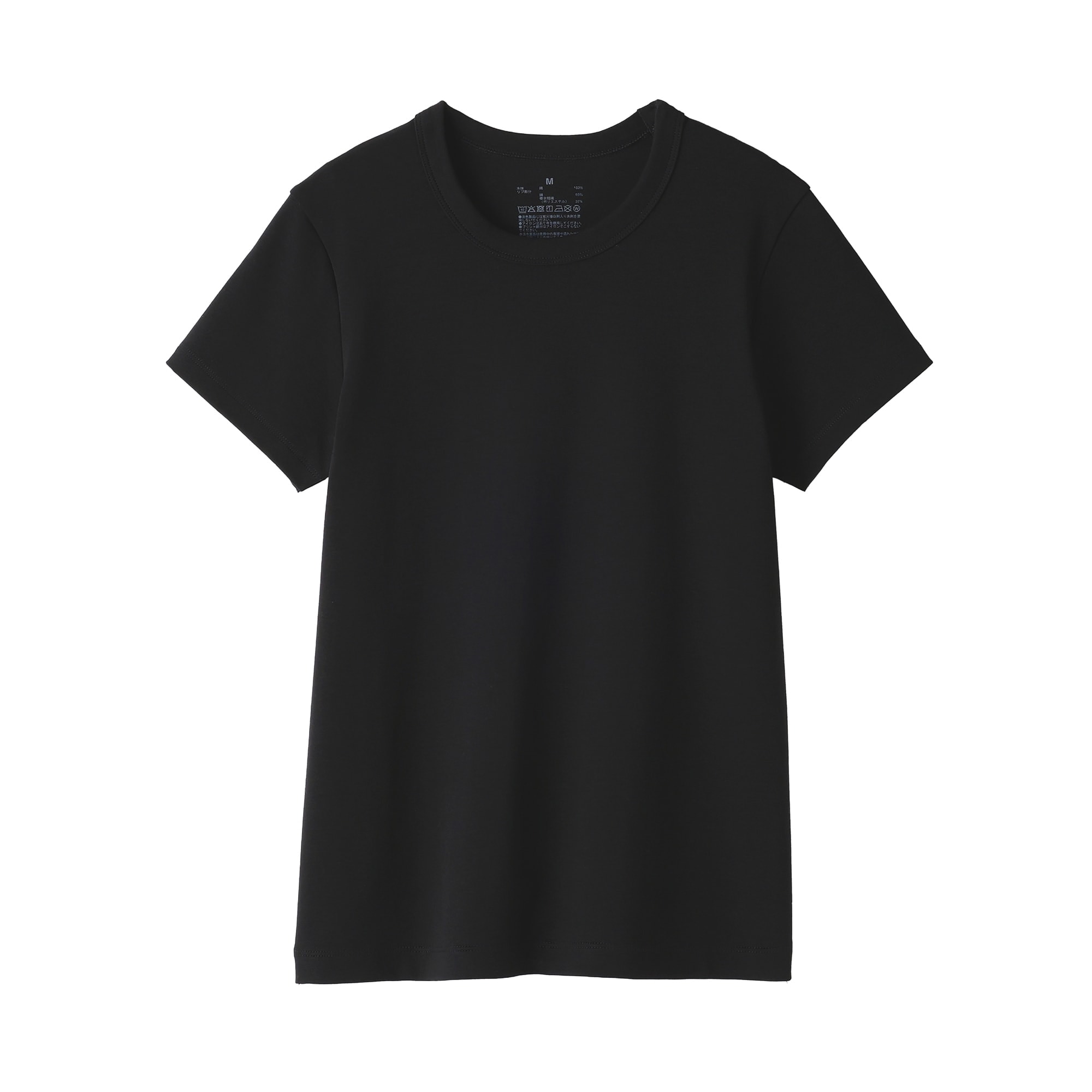 婦人　涼感汗じみしにくいクルーネック半袖Ｔシャツ