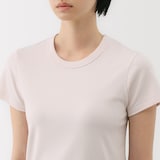 婦人　涼感汗じみしにくいクルーネック半袖Ｔシャツ