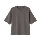 婦人　涼感ＵＶカットクルーネックワイド半袖Ｔシャツ