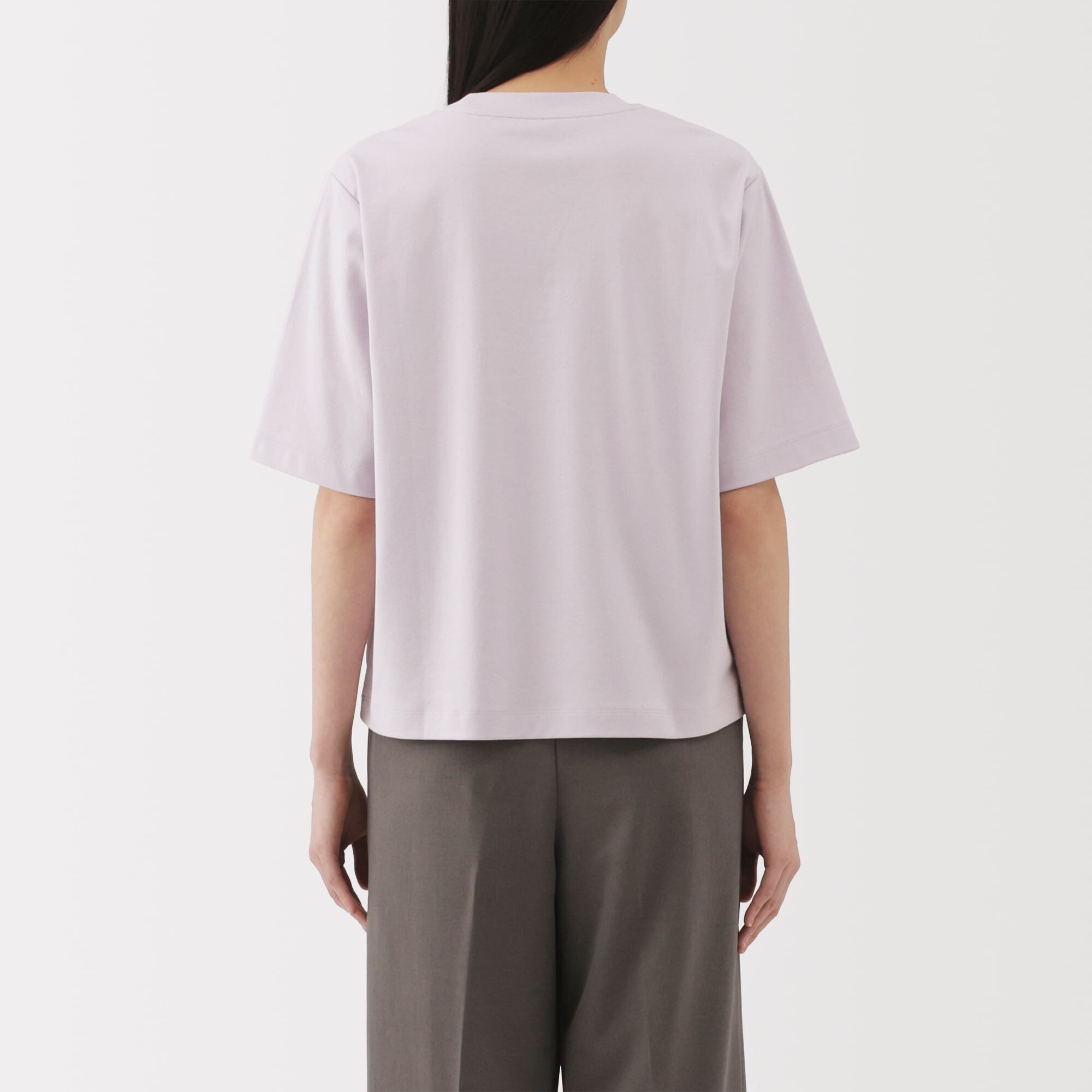 婦人　涼感ＵＶカットクルーネックワイド半袖Ｔシャツ