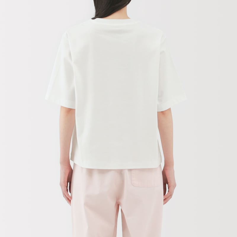 婦人　涼感ＵＶカットクルーネックワイド半袖Ｔシャツ