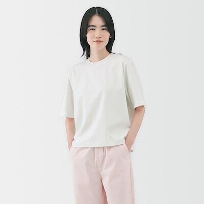 婦人　涼感ＵＶカットクルーネックワイド半袖Ｔシャツ（2025年仕様）