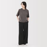 婦人　涼感ＵＶカットクルーネックワイド半袖Ｔシャツ