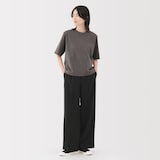 婦人　涼感ＵＶカットクルーネックワイド半袖Ｔシャツ