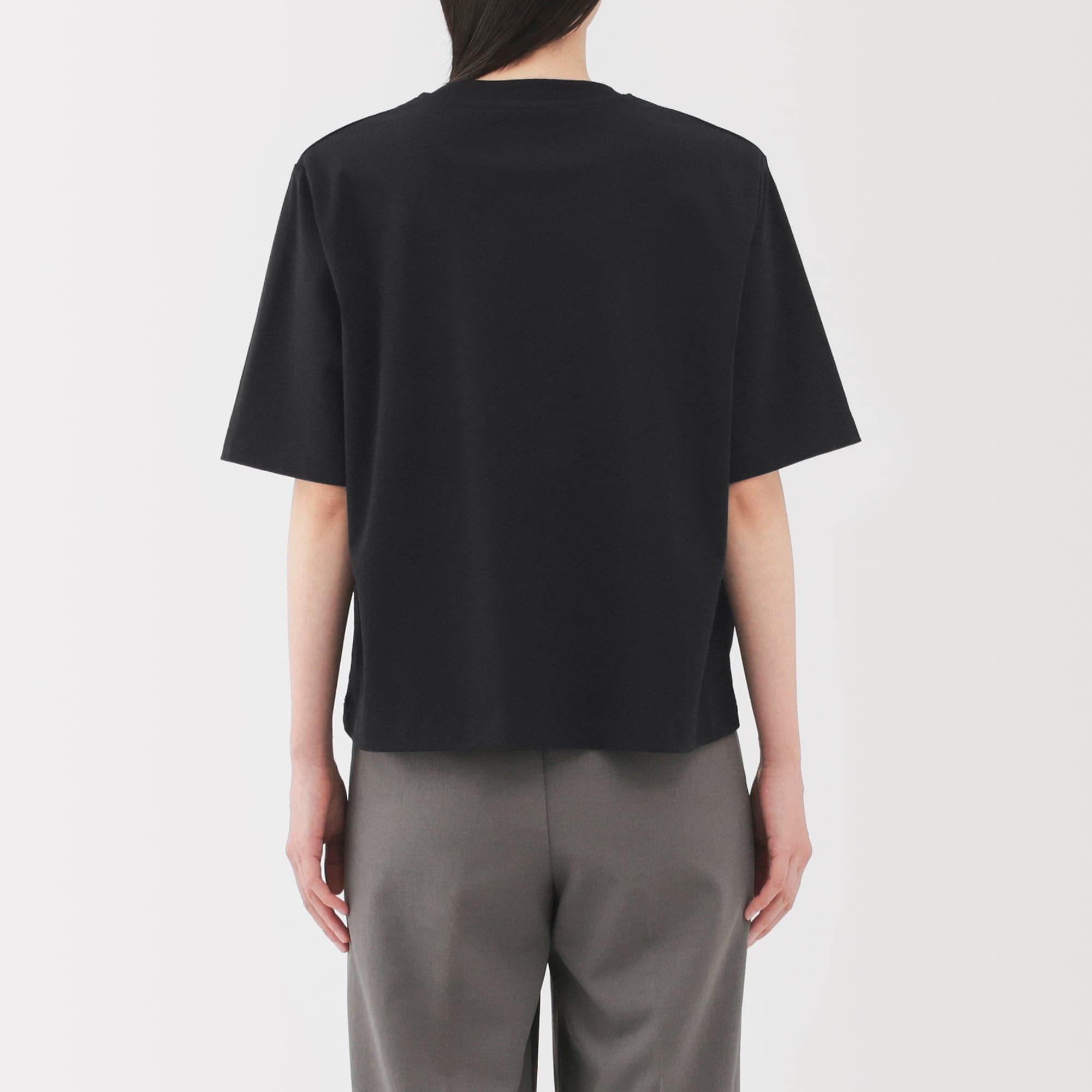 婦人　涼感ＵＶカットクルーネックワイド半袖Ｔシャツ