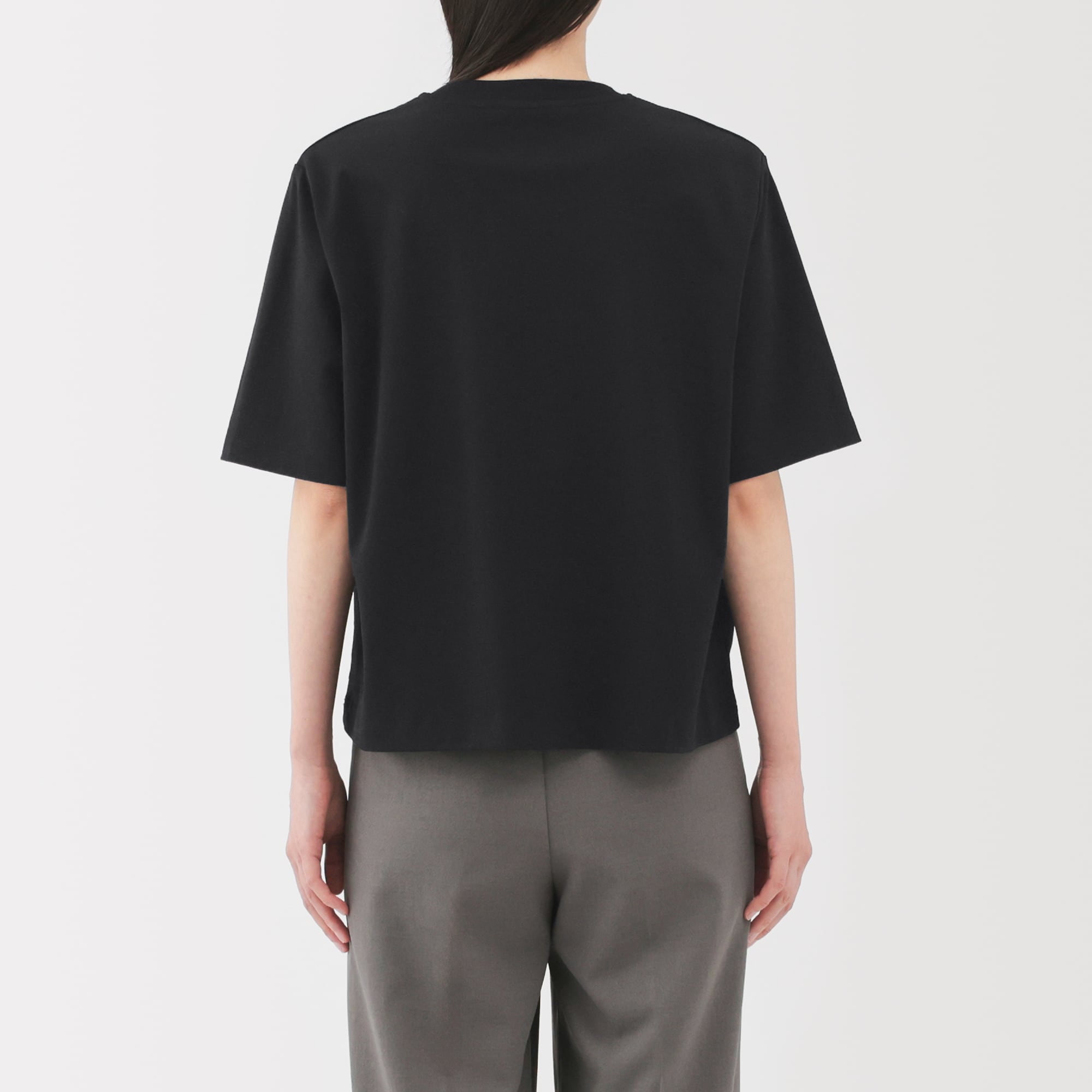 婦人　涼感ＵＶカットクルーネックワイド半袖Ｔシャツ