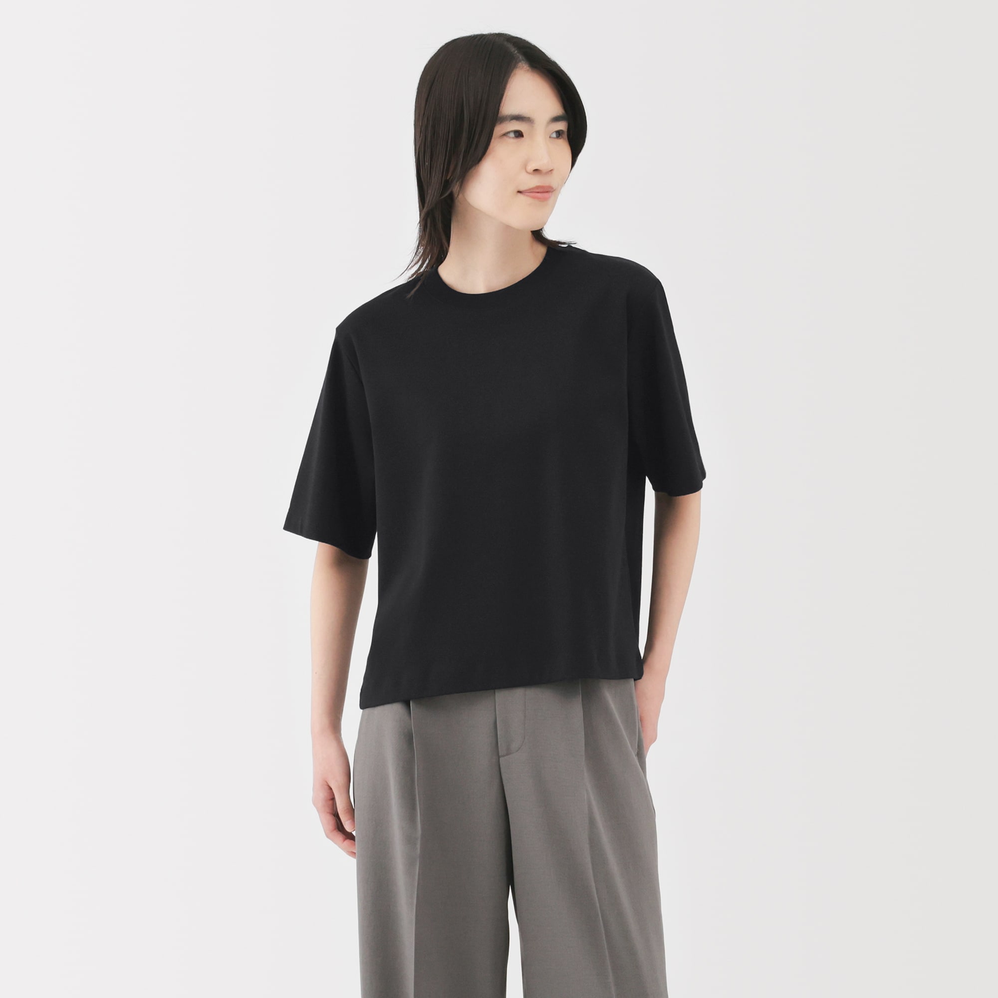 4点セット無印良品 涼感UVカットワイド半袖Tシャツ 婦人 涼感UVカットワイド半袖Tシャツ | 無印良品