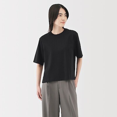 婦人　涼感ＵＶカットクルーネックワイド半袖Ｔシャツ