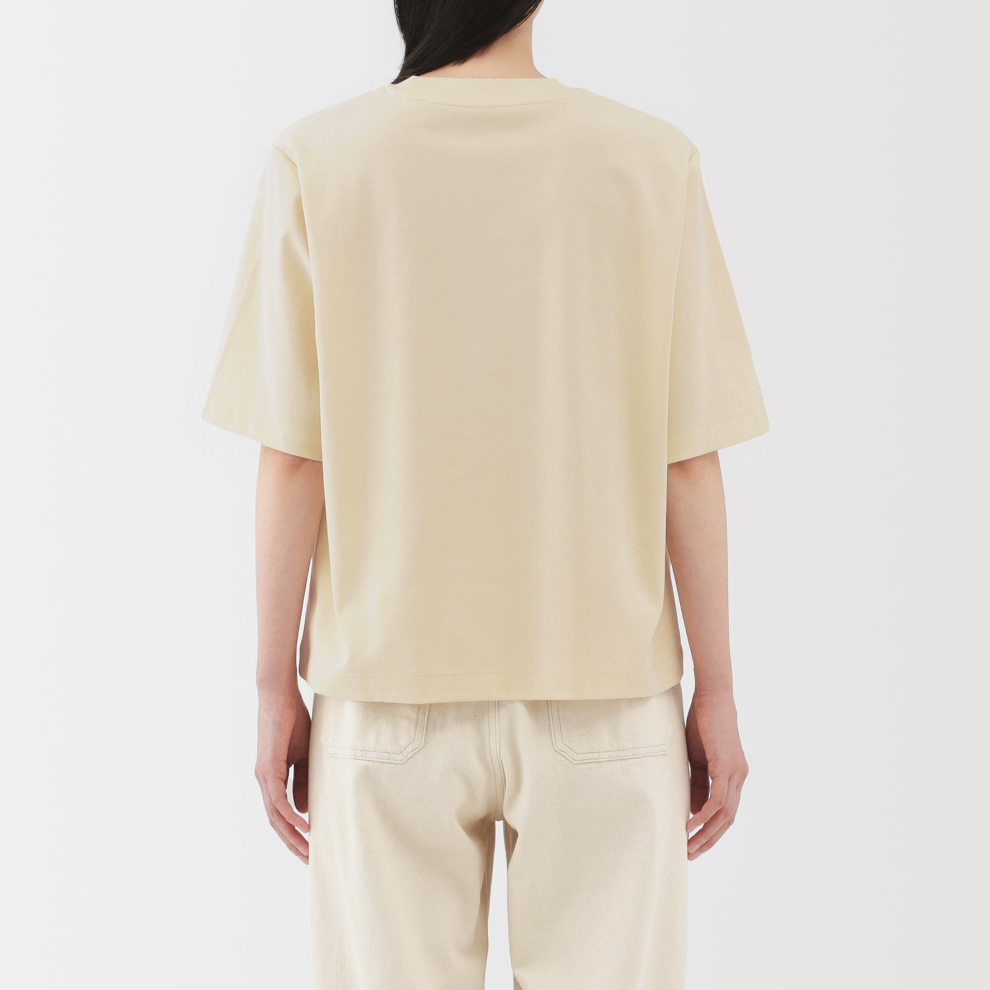 婦人　涼感ＵＶカットクルーネックワイド半袖Ｔシャツ