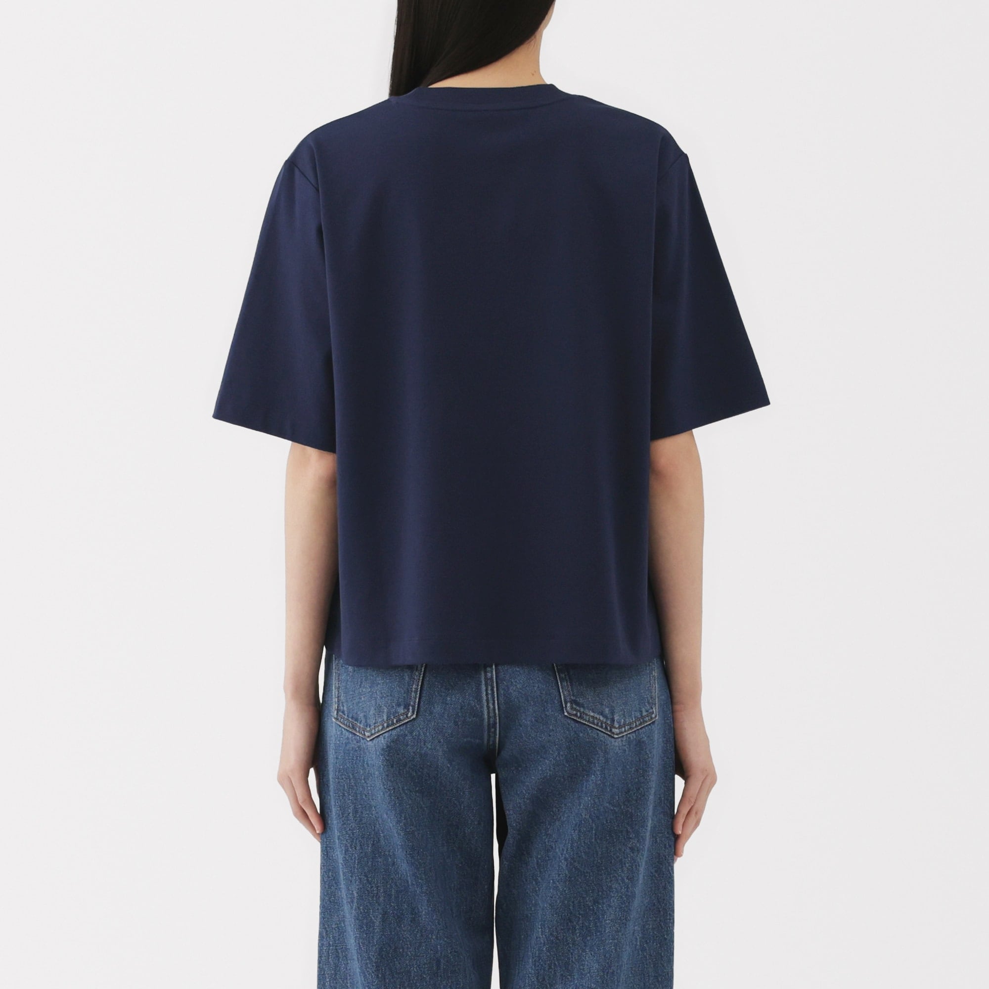 婦人　涼感ＵＶカットクルーネックワイド半袖Ｔシャツ