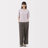 婦人　涼感ＵＶカットクルーネックワイド半袖Ｔシャツ