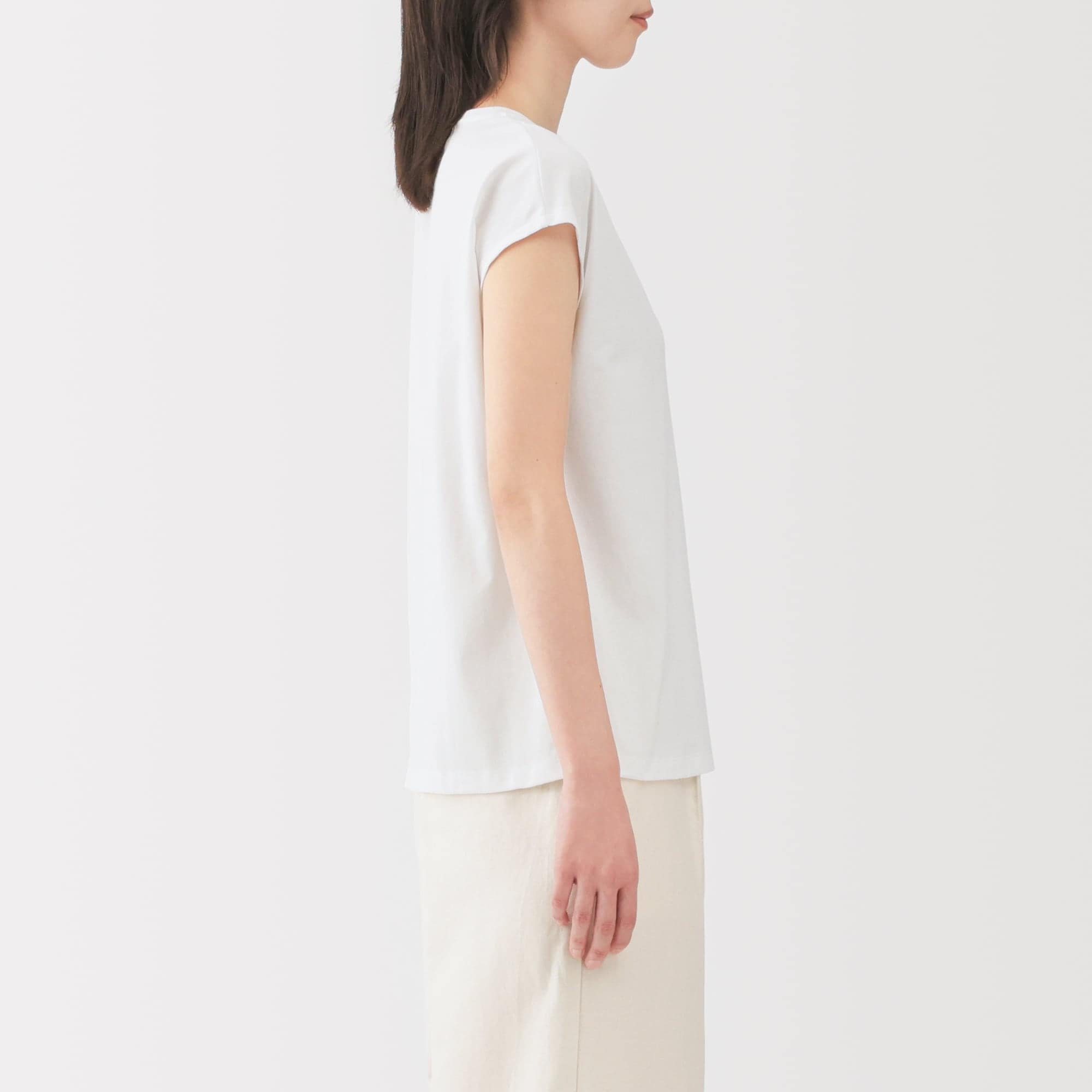 婦人　天竺編みフレンチスリーブＴシャツ